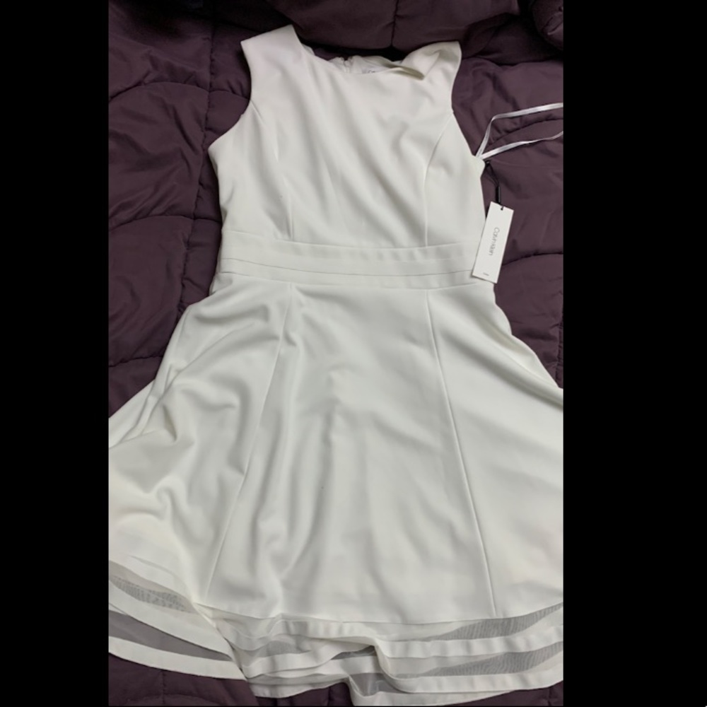 White Calvin Klein multi purpose dress